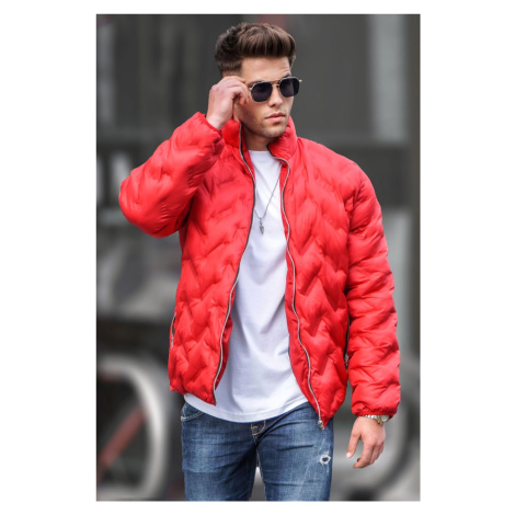 Madmext Red Inflatable Stand Up Coat 5701