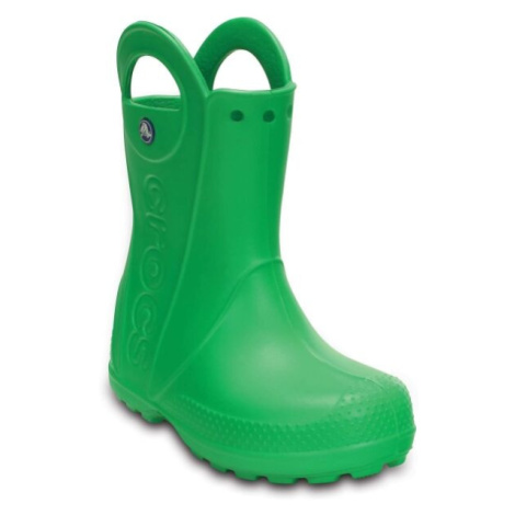 Crocs HANDLE IT RAIN BOOT KIDS Detské gumáky, zelená, veľkosť 32/33