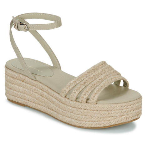 Tommy Hilfiger  ESSENTIAL BASIC FLATFORM SANDAL  Sandále Béžová