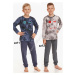 TARO Chlapčenské pyžamo Greg2652 zz12-sivá