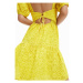 Desigual Každodenné šaty Limon 23SWVW85 Žltá Regular Fit