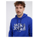 Tmavomodrá pánska mikina s kapucňou Jack & Jones James