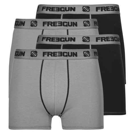 Freegun  BOXERS COTON P2 X4  Boxerky Čierna