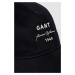 ŠILTOVKA GANT LOGO SCRIPT COTTON TWILL CAP BLACK