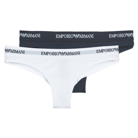 Emporio Armani  CC317-PACK DE 2  Klasické nohavičky Modrá