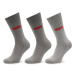 Levi's® Súprava 3 párov vysokých pánskych ponožiek 903052001 Sivá