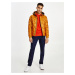 Mustard Men's Quilted Jacket Tommy Hilfiger Diamond Quilted Hooded - Men