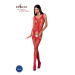 Passion BS072 red - Bodystocking Farba: Červená