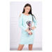 Dress with graphics and colorful bow 3D mint