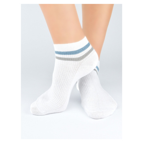 Pánske ponožky Noviti ST043 - kotníkové Biela