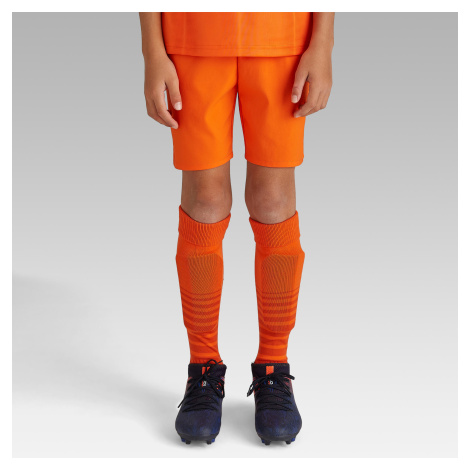 Detské futbalové šortky Viralto Club oranžové KIPSTA