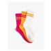 Koton 3-Piece College Socks Set Striped Pattern Multi Color