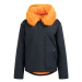 MYMO Zimná bunda  námornícka modrá / oranžová