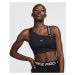 Dámska tréningová športová podprsenka NIKE PRO W NP SWOOSH MS ASYM BRA-010 BLACK BLACK WHITE WHI