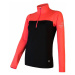 Women's sweatshirt Sensor Coolmax Thermo zipper black/coral