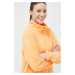 Športová mikina Roxy Tech dámska, oranžová farba, jednofarebná