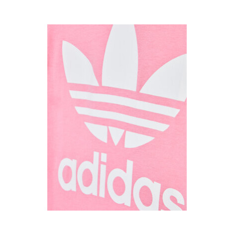 Adidas Tričko Trefoil HK7502 Ružová Regular Fit
