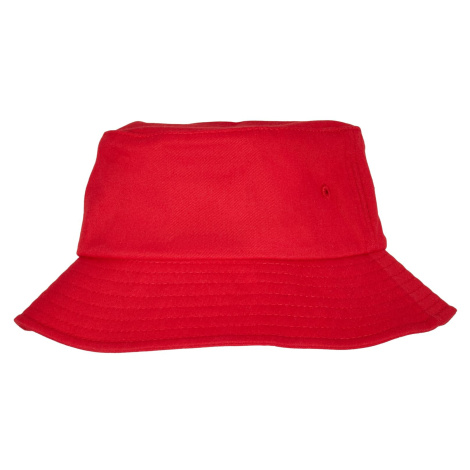 Children's Cap Flexfit Cotton Twill Bucket, Red