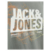 JACK & JONES Tričko 'MAP'  olivová / oranžová / biela