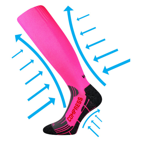 VOXX kompresné ponožky Flex neonovo ružové 1 pár 111449