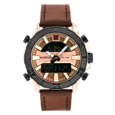 Pánske hodinky NAVIFORCE - NF9114 (zn046e) - brown/rosegold