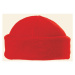 L-Merch Fleecová zimná čiapka C738 Red