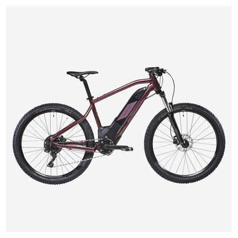 Dámsky horský elektrobicykel E-ST 500 27,5" bordový ROCKRIDER