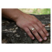 Oceľový prsteň - snubný - pre mužov RC2042-M