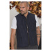 Y8611 DEWBERRY MEN'S VEST-PLAIN NAVY BLUE