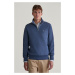 MIKINA GANT REG SHIELD HALF ZIP SWEAT DARK JEANSBLUE MELANGE