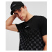 Tričko Karl Lagerfeld Monogram Degrade T-Shirt Black/White Check Monogram