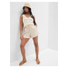 GAP Linen Shorts with Elasticated Waistband - Women