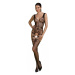 Passion ECO BS009 black - Bodystocking Farba: Čierna