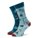 Funny Socks Ponožky Vysoké Unisex Ski SM1/06 Modrá