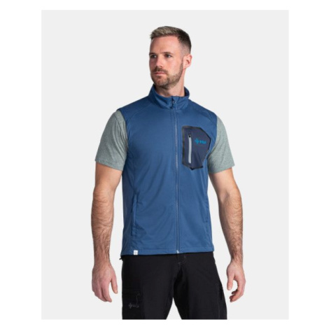Men's softshell vest KILPI RIELLO-M Dark blue