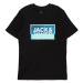 Jack & Jones Junior Tričko 'JCOLOGAN'  modrá / tyrkysová / čierna / biela