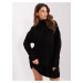 Women's black dress with cable knit RUE PARIS