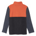 Detská lyžiarska flisová mikina COLOR KIDS Fleece Pulli - Colorblock, orange