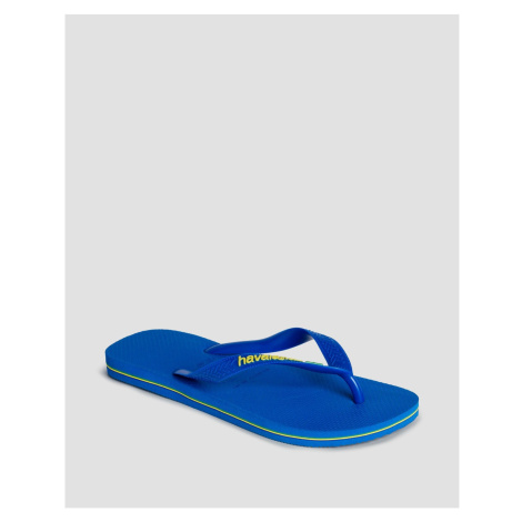 Žabky Havaianas Brasil Logo Neon Modré