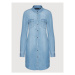 Vero Moda Džínsové šaty Silla 10184172 Modrá Regular Fit