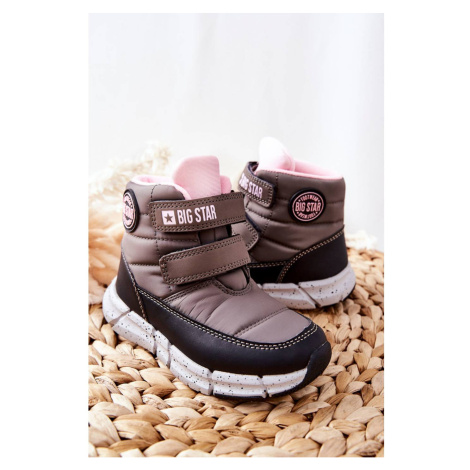 Children's Snow Boots Memory Foam Big Star II374071 Grey