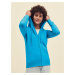 Blue Lady fit Fruit Of The Loom hoodie