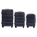 TMAVOMODRÁ SADA KUFROV TROCH VEĽKOSTÍ LOVEBIRD AT01, LUGGAGE 3 SETS (L,M,S) WINGS, DARK BLUE