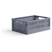 Skladacia prepravka midi Made Crate - blue grey