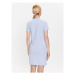 Adidas Každodenné šaty Essentials 3-Stripes Tee Dress IC9885 Modrá Fitted Fit