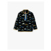 Koton Sweatshirt Stand-Up Collar Half-Zip Long Sleeves Print Detailed Pick-Up.