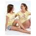 Cornette 628/244 Parotts kr/r S-2XL women's pyjamas yellow