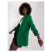 Lady's dark green jacket without fastening