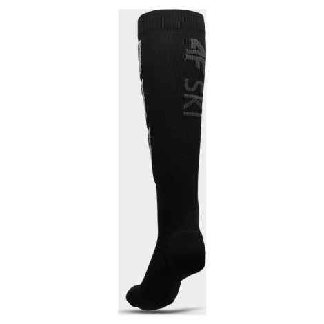 Pánske lyžiarske ponožky 4F AW22UFSOM030 čierne Černá 43-46