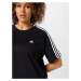 ADIDAS SPORTSWEAR Funkčné tričko 'Essentials  3-Stripes '  čierna / biela
